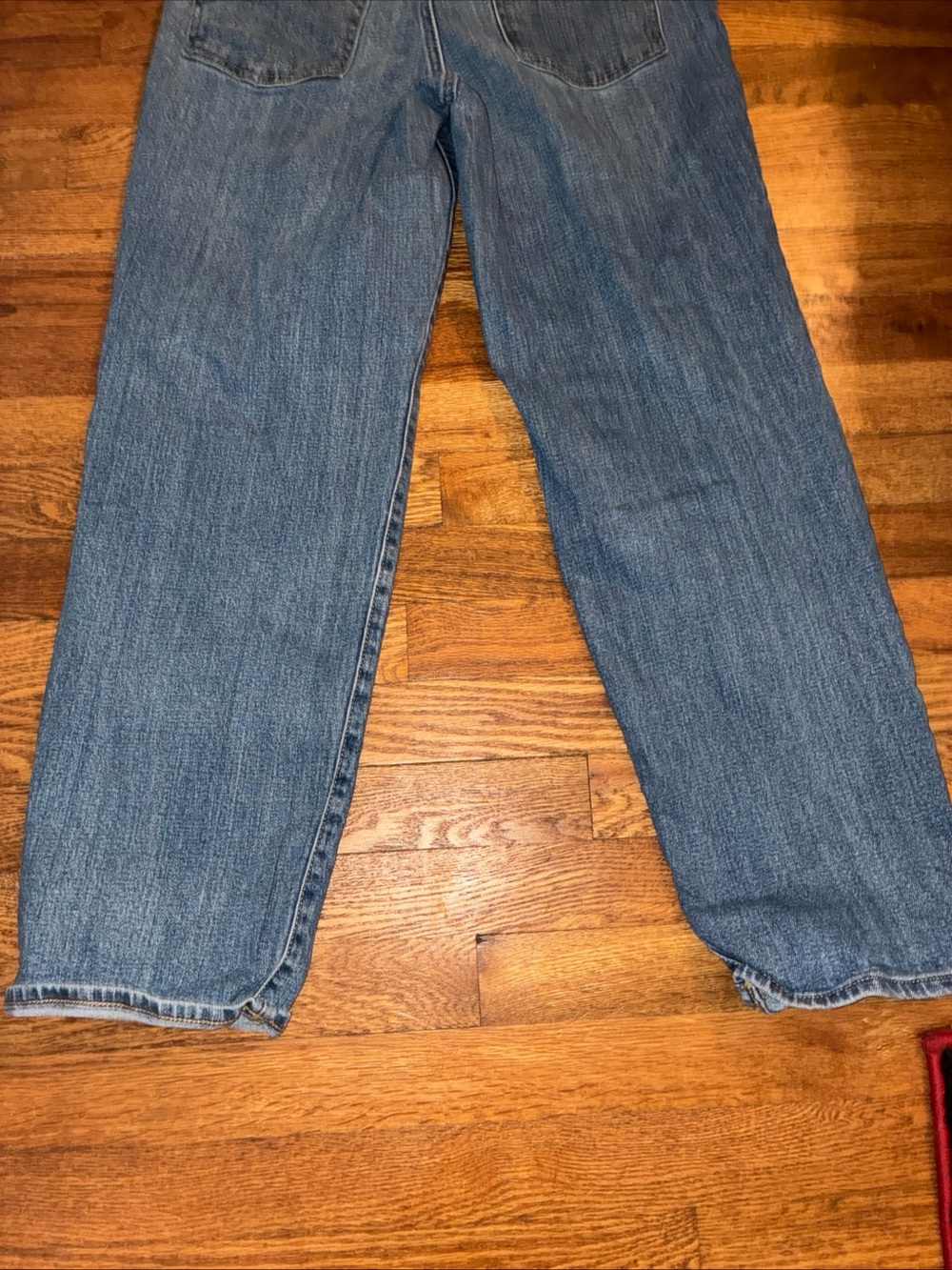 Old Navy Women's Medium Blue High-Rise Straight Jeans OG Loose